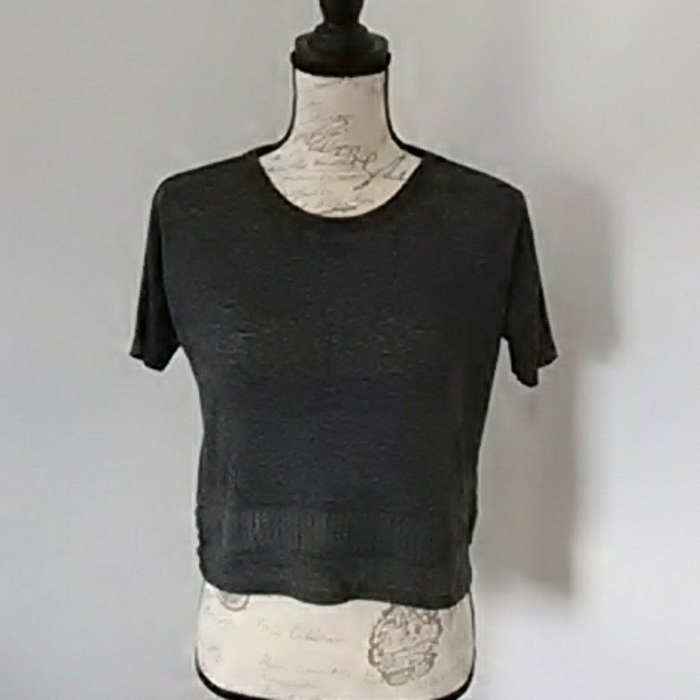 Grey crop top